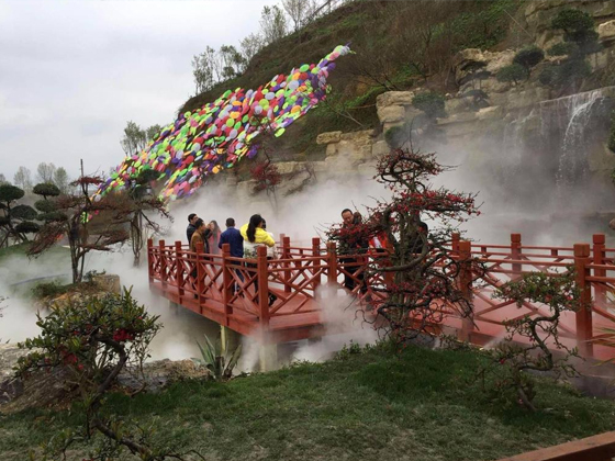 園林景觀噴霧造景營(yíng)造良好清新空氣